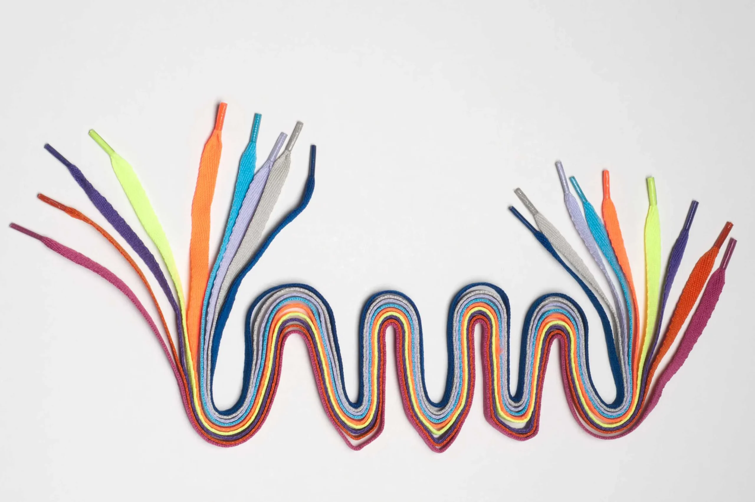 Cordones poliester chatos articulo 64