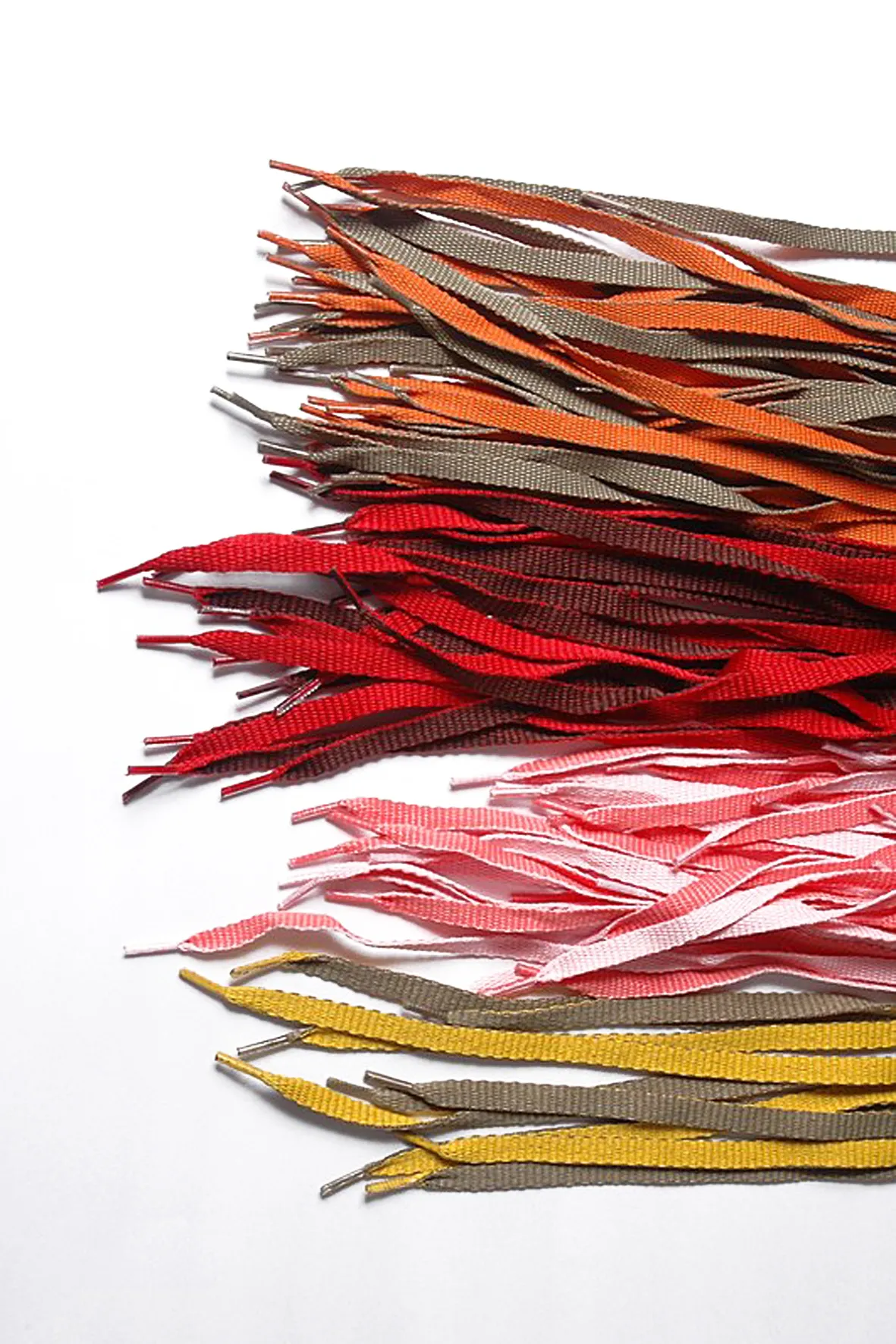 Cordones poliester chatos doble faz